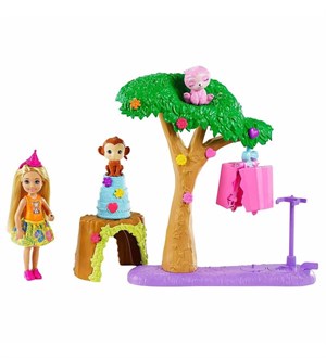Barbie ve Chelsea Kayıp Doğum Günü Parti Eğlencesi Oyun Seti GTM84-Oyuncak Bebekler