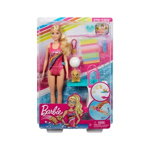 Barbie Yüzücü Oyun Seti GHK23-Oyuncak Bebekler