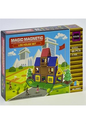 Manyetik Lego 66 Parça Çiftlik Evi-Yapı Oyuncakları