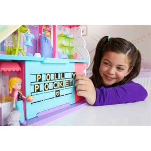 Polly Pocket Gökkuşağı Alışveriş Merkezi Oyun Seti 2-Kız Rol Oyuncakları
