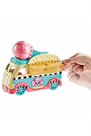 Polly Pocket Minik Lezzetler Dondurma Arabası Polly ve Shani HHX77-Oyuncak Bebekler