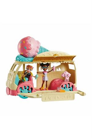 Polly Pocket Minik Lezzetler Dondurma Arabası Polly ve Shani HHX77-Oyuncak Bebekler