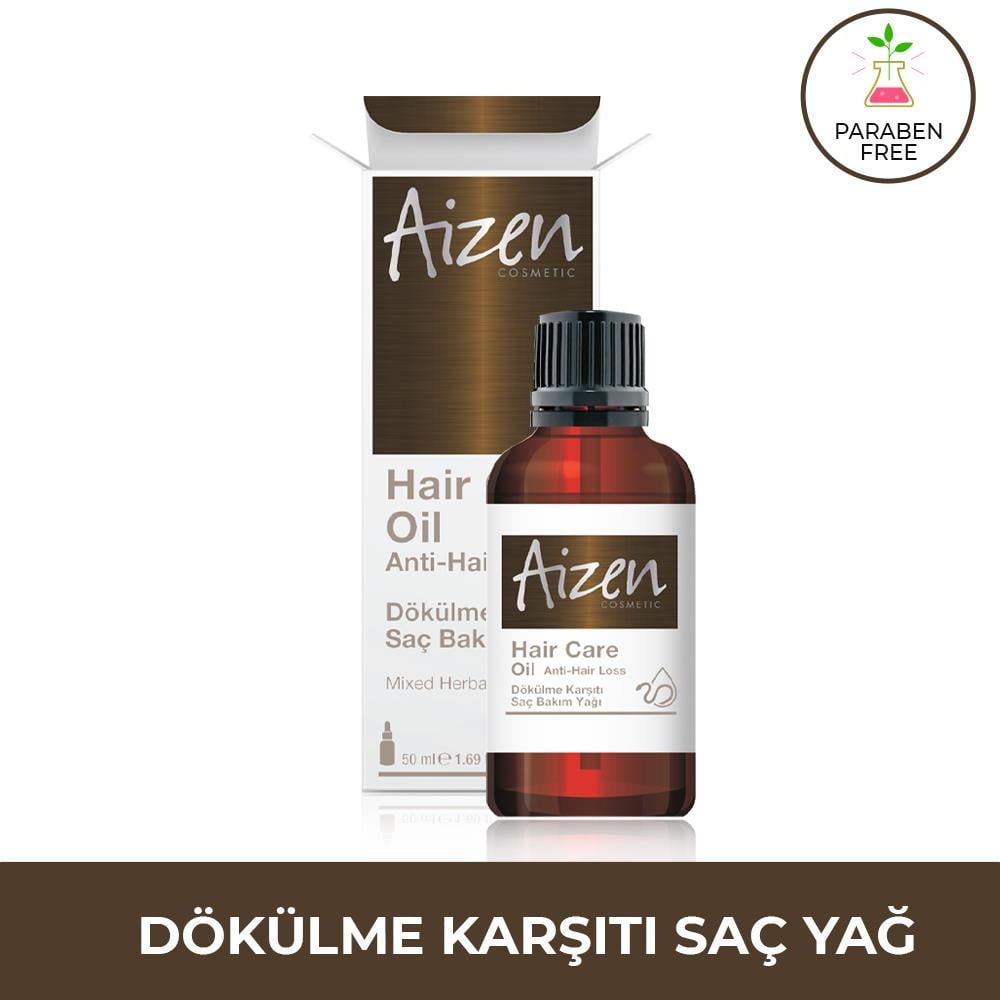 Aizen Cosmetic Dökülme Karşıtı Yağı Anti-Spill Oil Doğal Saç Bakım