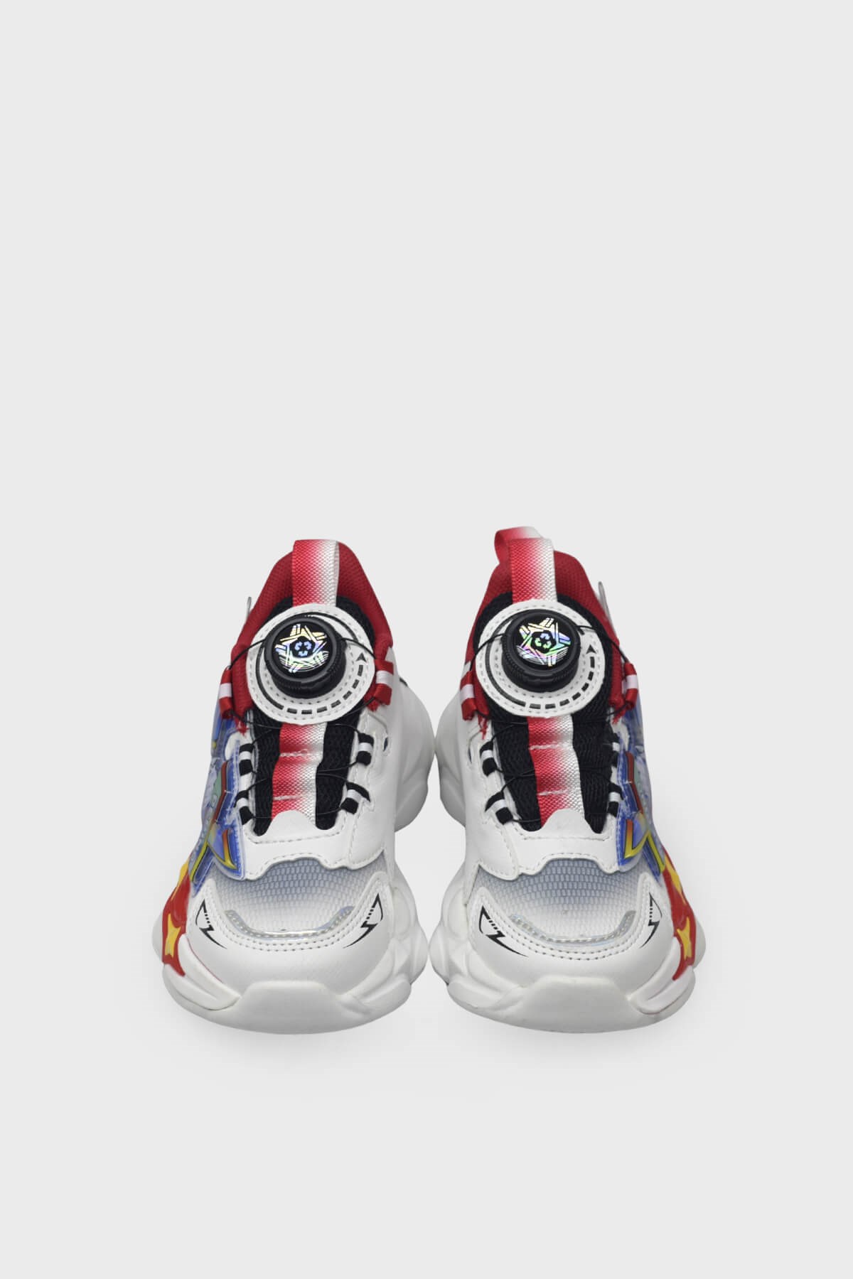 Pepino Erkek Çocuk Işıklı Sneaker Beyaz Kırmızı P-2206