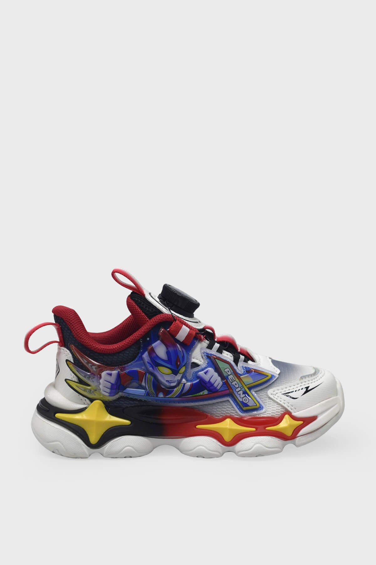 Pepino Erkek Çocuk Işıklı Sneaker Beyaz Kırmızı P-2206