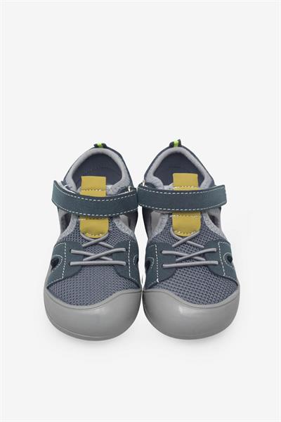 Arzen Kız Çocuk Cırtlı Kafes Sandalet Gri Yeşil ARZ2025-09