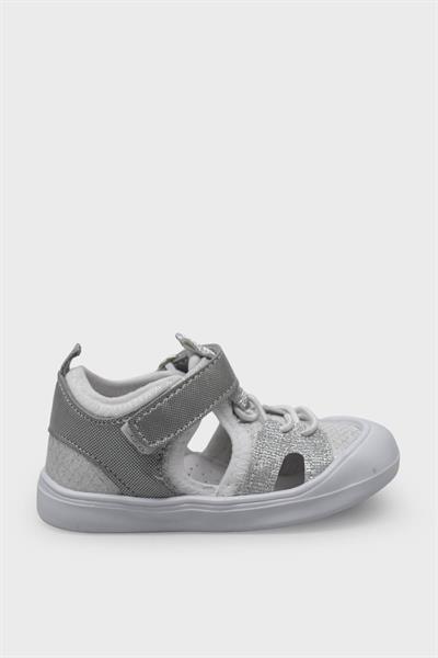 Arzen Kız Çocuk Cırtlı Kafes Sandalet Beyaz ARZ2025-09