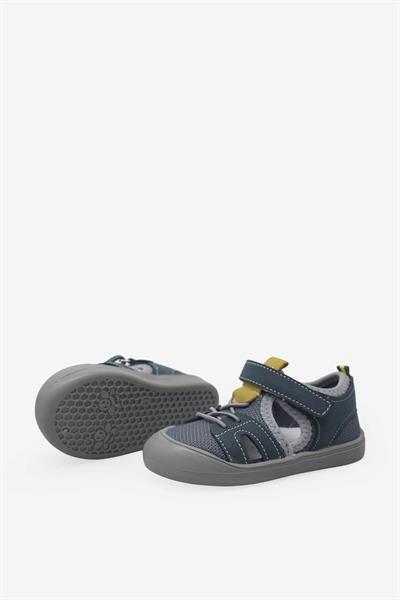 Arzen Kız Çocuk Cırtlı Kafes Sandalet Gri Yeşil ARZ2025-09