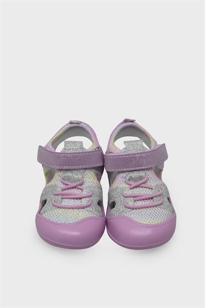 Arzen Kız Çocuk Cırtlı Kafes Sandalet Pembe ARZ2025-09