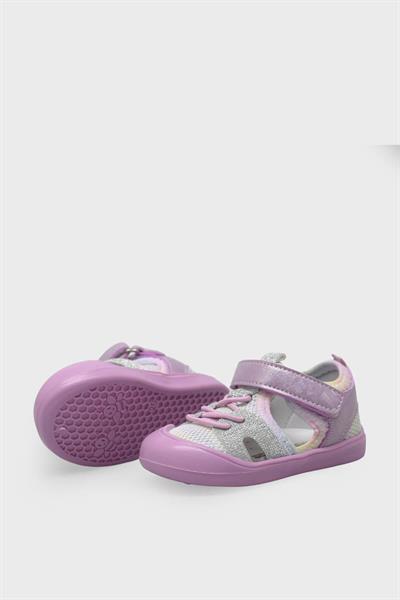 Arzen Kız Çocuk Cırtlı Kafes Sandalet Pembe ARZ2025-09