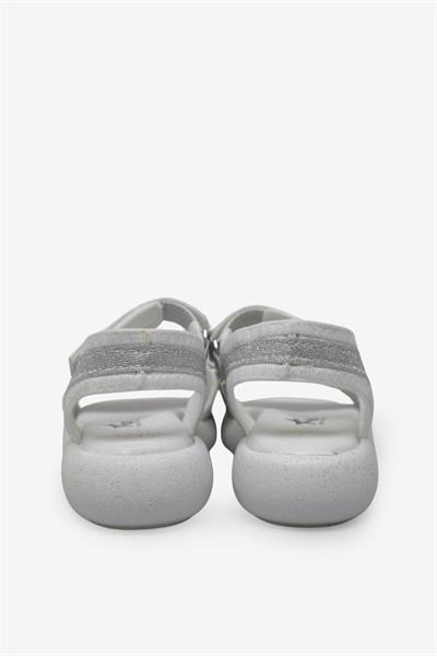 Arzen Kız Çocuk Cırtlı Sandalet Beyaz ARZ2025-02