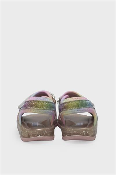 Arzen Kız Çocuk Cırtlı Sandalet Gökkuşağı ARZ2025-08