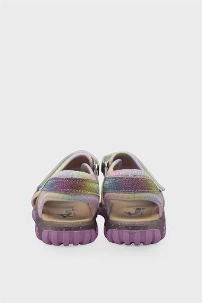 Arzen Kız Çocuk Cırtlı Sandalet Gökkuşağı ARZ2025-06