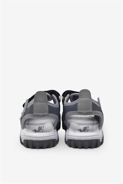 Arzen Unisex Çocuk Cırtlı Sandalet Gri Kamuflaj ARZ2025-01