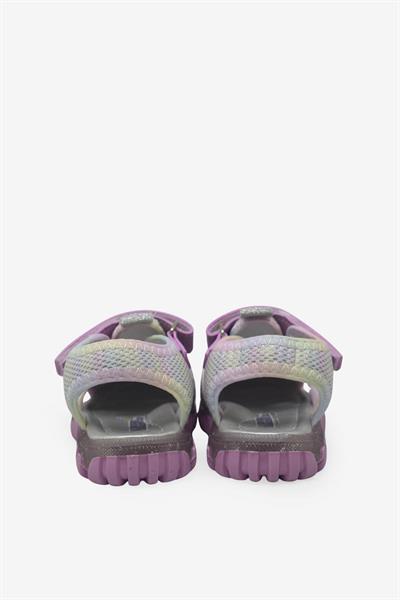 Arzen Unisex Çocuk Cırtlı Sandalet Pembe Beyaz ARZ2025-05