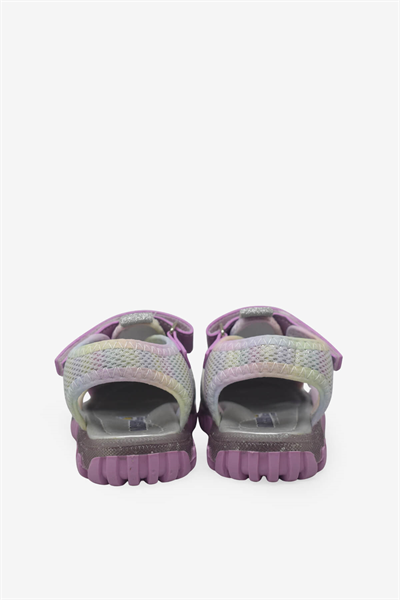 Arzen Unisex Çocuk Cırtlı Sandalet Pembe Beyaz ARZ2025-05