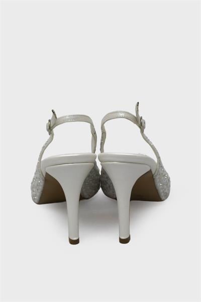 Beety Kadın Arkası Açık Taşlı Abiye Ayakkabı Sedef AKYN223.1277