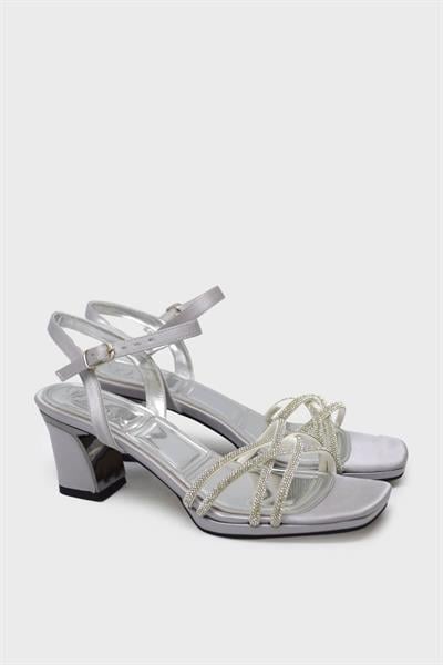 Beety Kadın Çapraz Bantlı Abiye Ayakkabı Lame AKYN130.902