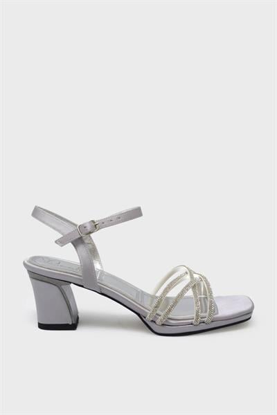 Beety Kadın Çapraz Bantlı Abiye Ayakkabı Lame AKYN130.902