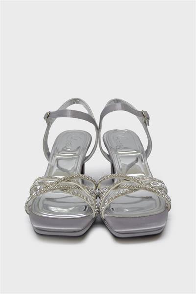 Beety Kadın Çapraz Bantlı Abiye Ayakkabı Lame AKYN130.902