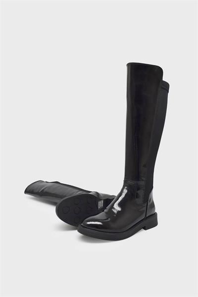 Beety Kadın Casual Çizme Siyah Rugan AKYN6004