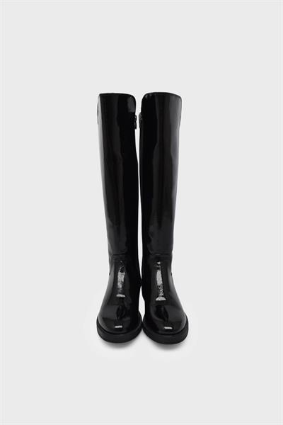 Beety Kadın Casual Çizme Siyah Rugan AKYN6004