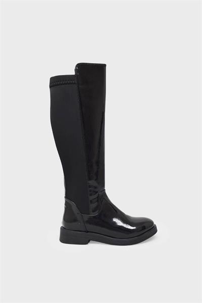 Beety Kadın Casual Çizme Siyah Rugan AKYN6004