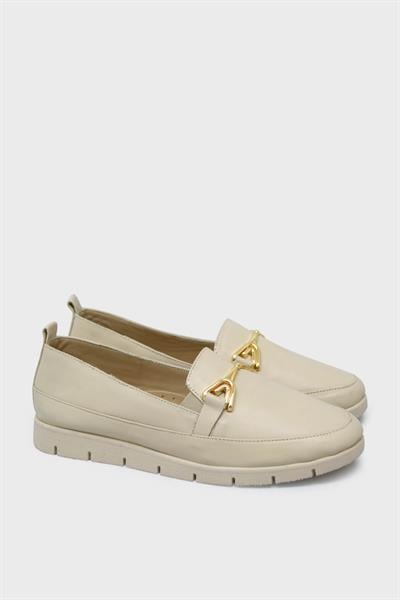 Beety Kadın Casual Deri Ayakkabı Bej AKYN118.2274-5