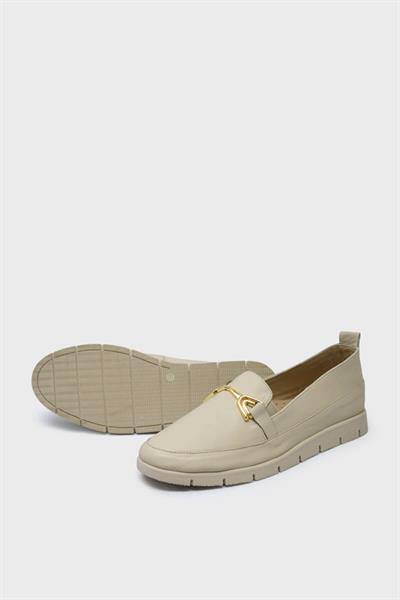 Beety Kadın Casual Deri Ayakkabı Bej AKYN118.2274-5