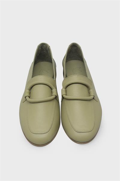 Beety Kadın Casual Deri Ayakkabı Yeşil AKYN111.01