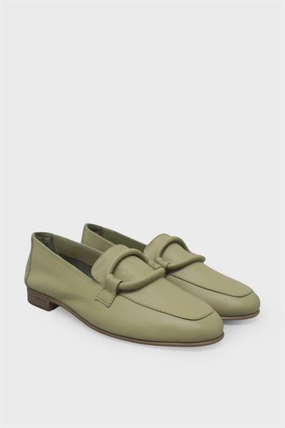 Beety Kadın Casual Deri Ayakkabı Yeşil AKYN111.01