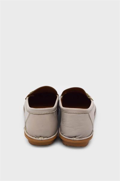 Beety Kadın Çiçek Desenli Casual Deri Ayakkabı Taş AKYN142.E-223