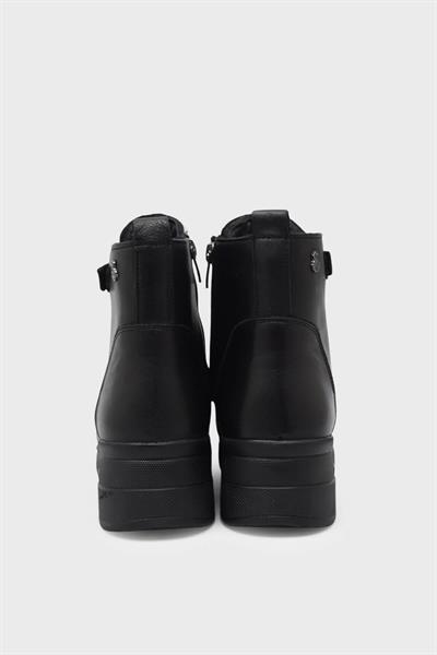 Beety Kadın Comfort Cırtlı Deri Bot Siyah AKYN176.1527