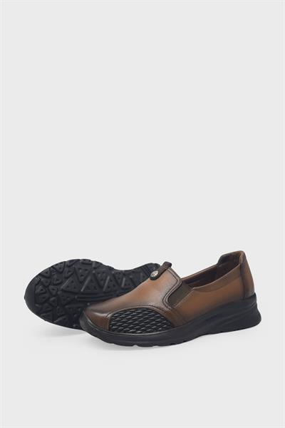 Beety Kadın Comfort Deri Ayakkabı Taba AKYN144.042-K