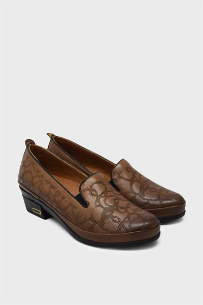 Beety Kadın Comfort Yazlık Deri Ayakkabı Ceviz AKYN83.K5