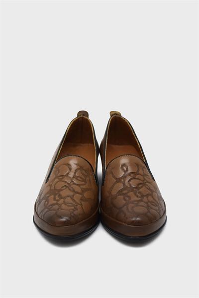 Beety Kadın Comfort Yazlık Deri Ayakkabı Ceviz AKYN83.K5