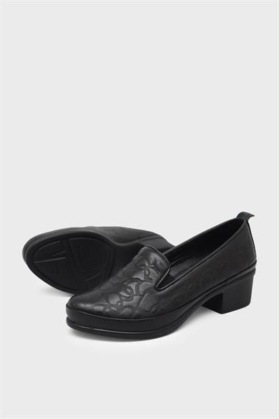 Beety Kadın Comfort Yazlık Deri Ayakkabı Siyah AKYN83.K5