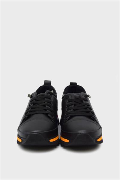 Beety Kadın Deri Sneakers Spor Ayakkabı Siyah AKYN211.090