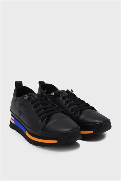 Beety Kadın Deri Sneakers Spor Ayakkabı Siyah AKYN211.090