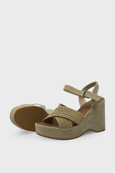 Beety Kadın Dolgu Topuk Sandalet Bej AKYN125.9997
