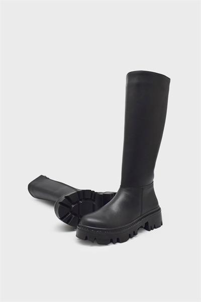 Beety Kadın Günlük Deri Çizme Siyah AKYN120.1417