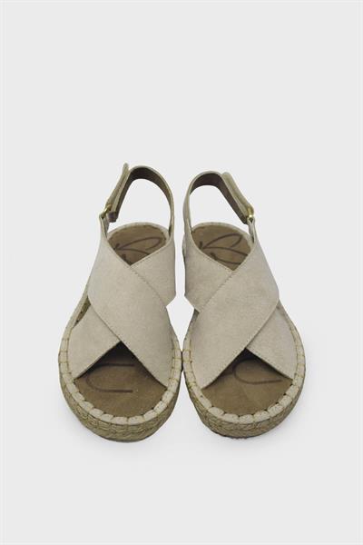 Beety Kadın Günlük Sandaet Bej Süet AKYN149.2302