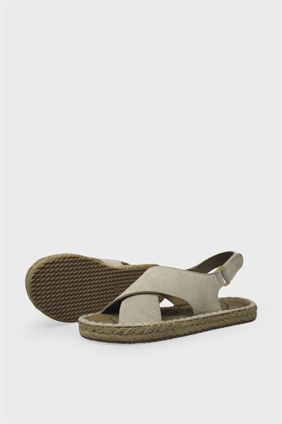 Beety Kadın Günlük Sandaet Bej Süet AKYN149.2302