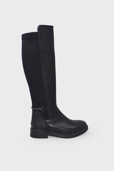 Beety Kadın Günlük Streçli Deri Çizme Siyah AKYN39.6008