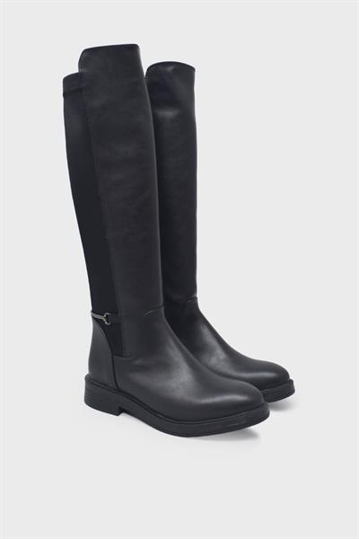 Beety Kadın Günlük Streçli Deri Çizme Siyah AKYN39.6008