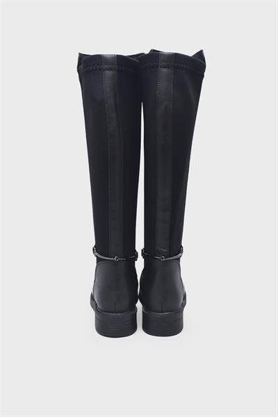 Beety Kadın Günlük Streçli Deri Çizme Siyah AKYN39.6008