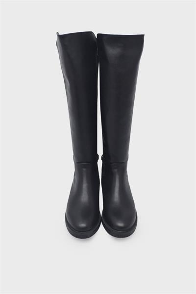 Beety Kadın Günlük Streçli Deri Çizme Siyah AKYN39.6008