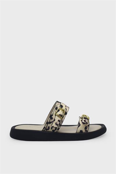 Beety Kadın Günlük Terlik Bej Leopar AKYN209.826