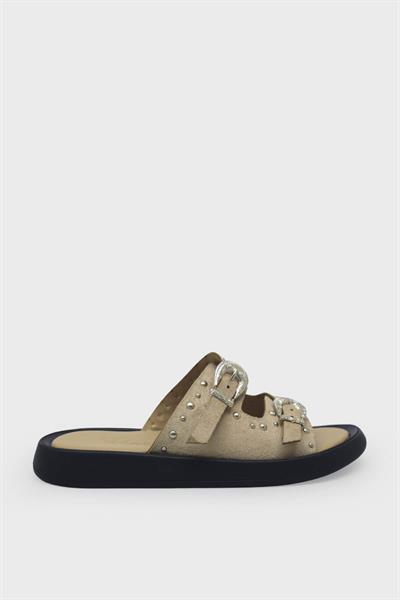 Beety Kadın Günlük Terlik Bej Süet AKYN209.804