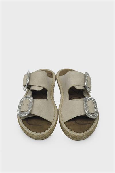 Beety Kadın Günlük Terlik Bej Süet AKYN149.2301